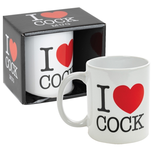 I Love Cock Mug - White