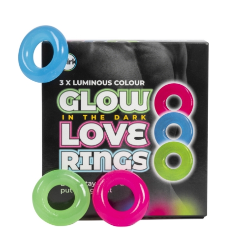 Glow In The Dark Love Rings